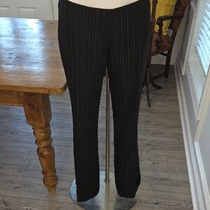 bebe Black Pinstripe Women's Trousers